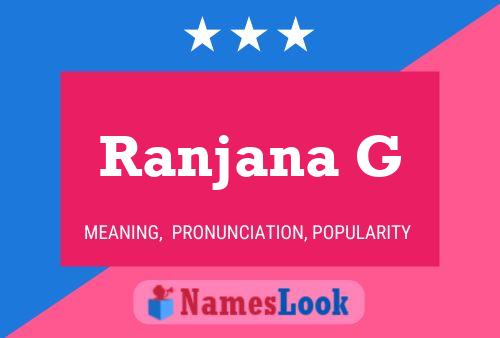 Póster del nombre Ranjana G