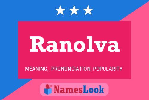 Póster del nombre Ranolva