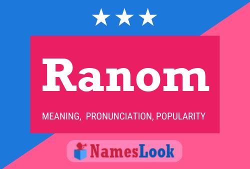 Póster del nombre Ranom