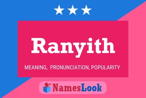 Póster del nombre Ranyith