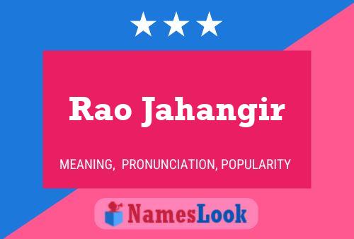 Póster del nombre Rao Jahangir