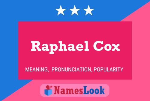 Póster del nombre Raphael Cox