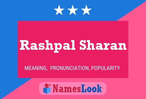 Póster del nombre Rashpal Sharan