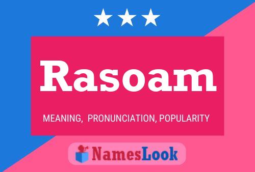 Póster del nombre Rasoam