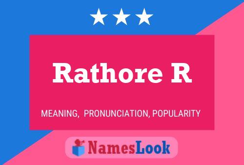 Póster del nombre Rathore R