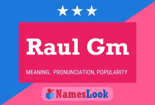 Póster del nombre Raul Gm