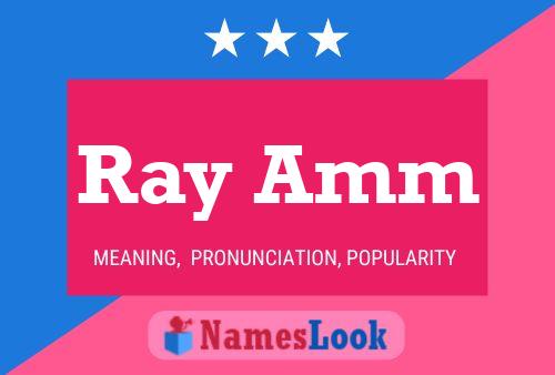 Póster del nombre Ray Amm