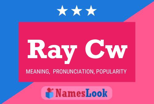 Póster del nombre Ray Cw