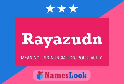 Póster del nombre Rayazudn