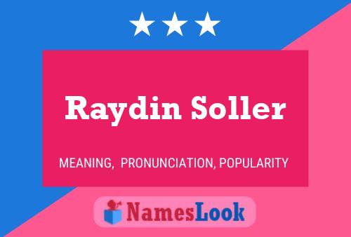 Póster del nombre Raydin Soller