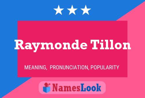 Póster del nombre Raymonde Tillon