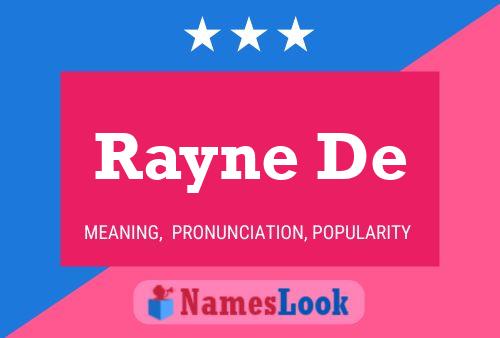 Póster del nombre Rayne De