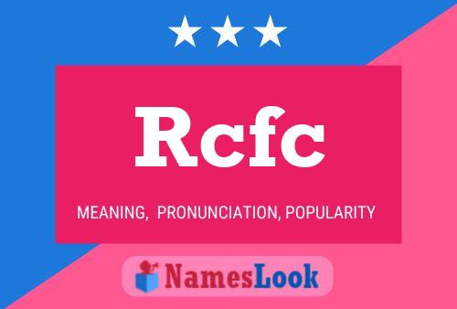 Póster del nombre Rcfc