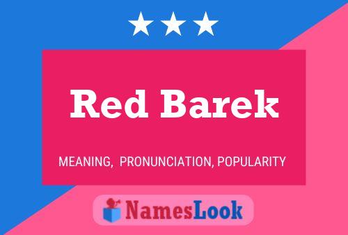 Póster del nombre Red Barek