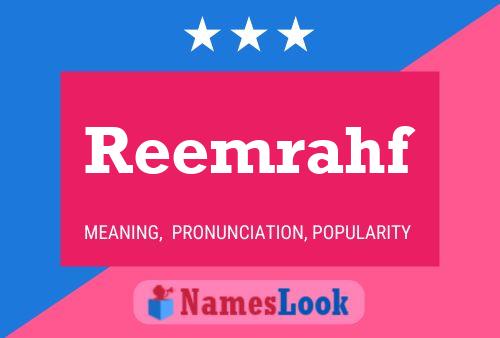 Póster del nombre Reemrahf