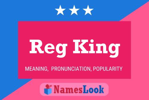 Póster del nombre Reg King