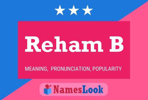 Póster del nombre Reham B