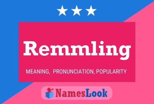 Póster del nombre Remmling