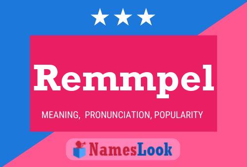 Póster del nombre Remmpel