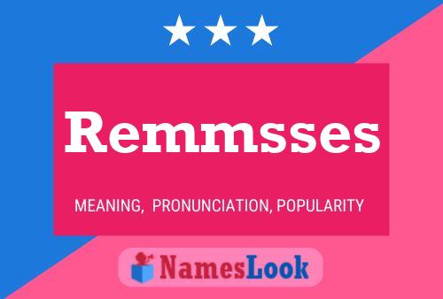 Póster del nombre Remmsses