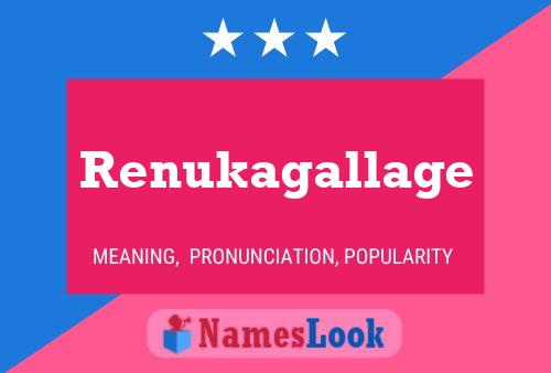 Póster del nombre Renukagallage