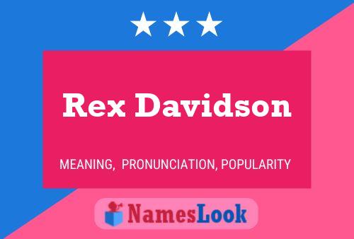 Póster del nombre Rex Davidson