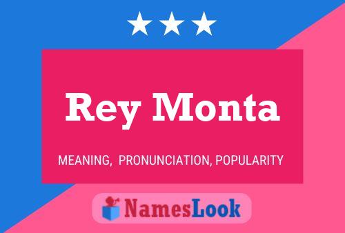 Póster del nombre Rey Monta