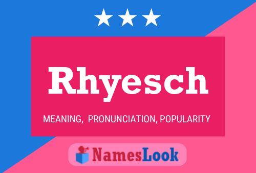 Póster del nombre Rhyesch