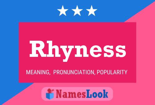 Póster del nombre Rhyness