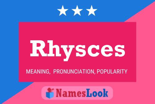 Póster del nombre Rhysces