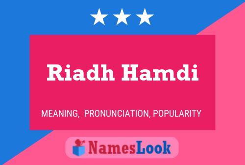 Póster del nombre Riadh Hamdi