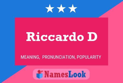 Póster del nombre Riccardo D