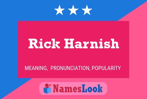 Póster del nombre Rick Harnish