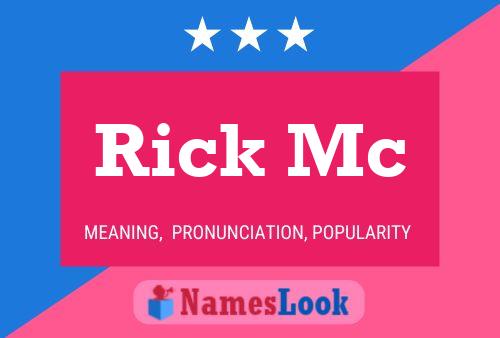 Póster del nombre Rick Mc