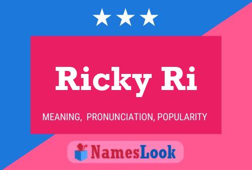 Póster del nombre Ricky Ri