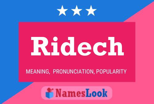 Póster del nombre Ridech