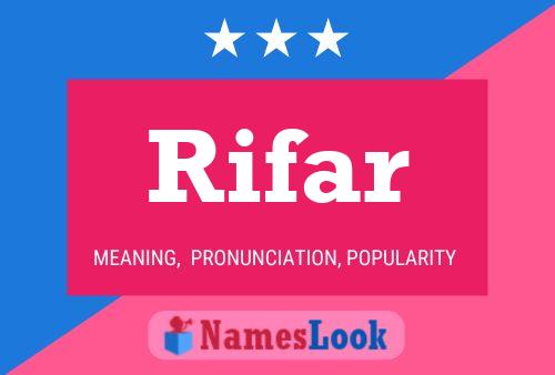 Póster del nombre Rifar