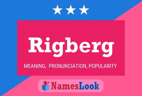 Póster del nombre Rigberg