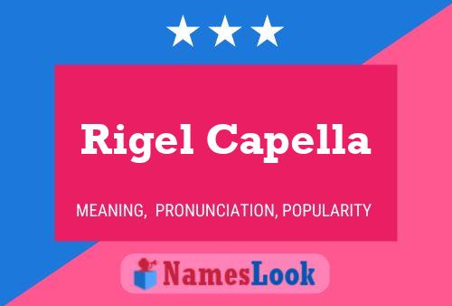 Póster del nombre Rigel Capella