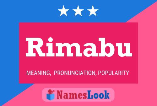 Póster del nombre Rimabu