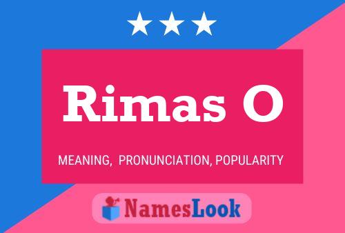 Póster del nombre Rimas O