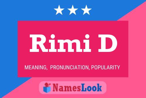 Póster del nombre Rimi D