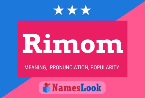 Póster del nombre Rimom