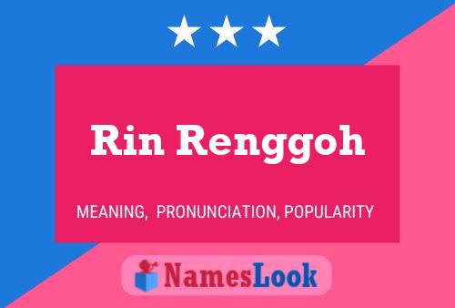 Póster del nombre Rin Renggoh