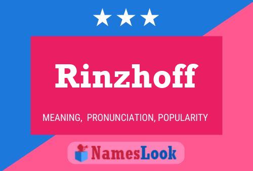 Póster del nombre Rinzhoff