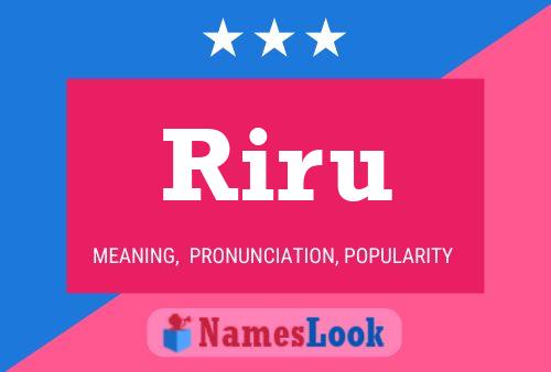 Póster del nombre Riru