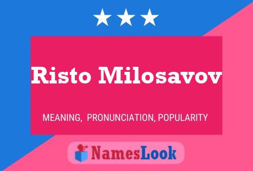 Póster del nombre Risto Milosavov