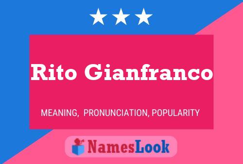 Póster del nombre Rito Gianfranco