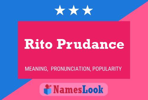 Póster del nombre Rito Prudance