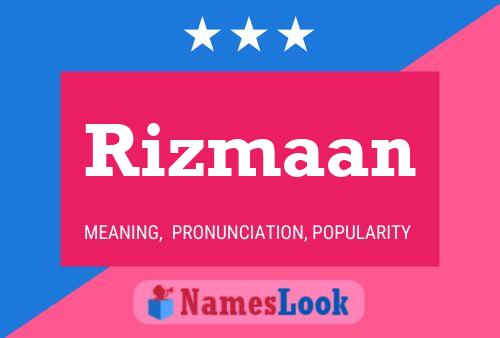 Póster del nombre Rizmaan